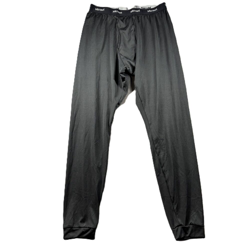 Marmot Men Base Layer Pants Long Underwear Thermal Long Johns Black XL M291